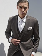 Однобортный, Тройка Мужской костюм на свадьбу Masterhand Flavio 0193 от Дом изысканной мужской одежды Волшебная свадьба 1