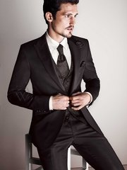 Однобортный, Тройка Мужской костюм на свадьбу Digel Ringo 9332 от Дом изысканной мужской одежды Волшебная свадьба 1