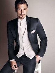 Однобортный, Тройка Мужской свадебный костюм Digel Ringo 9328 от Дом изысканной мужской одежды Волшебная свадьба 1