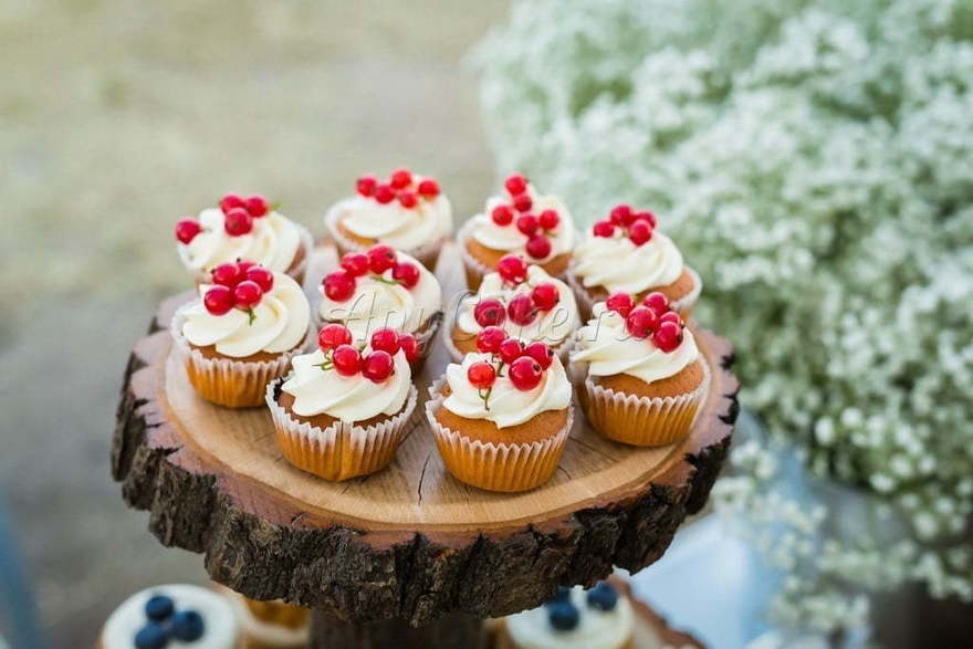 оттенки Белого Кенди бар в стиле рустик от Кондитерская AnyCake 5