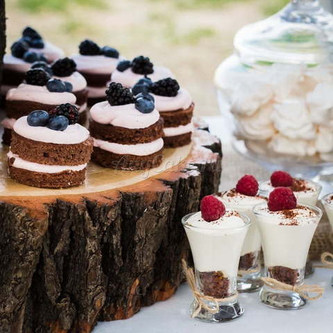 оттенки Белого Кенди бар в стиле рустик от Кондитерская AnyCake 6