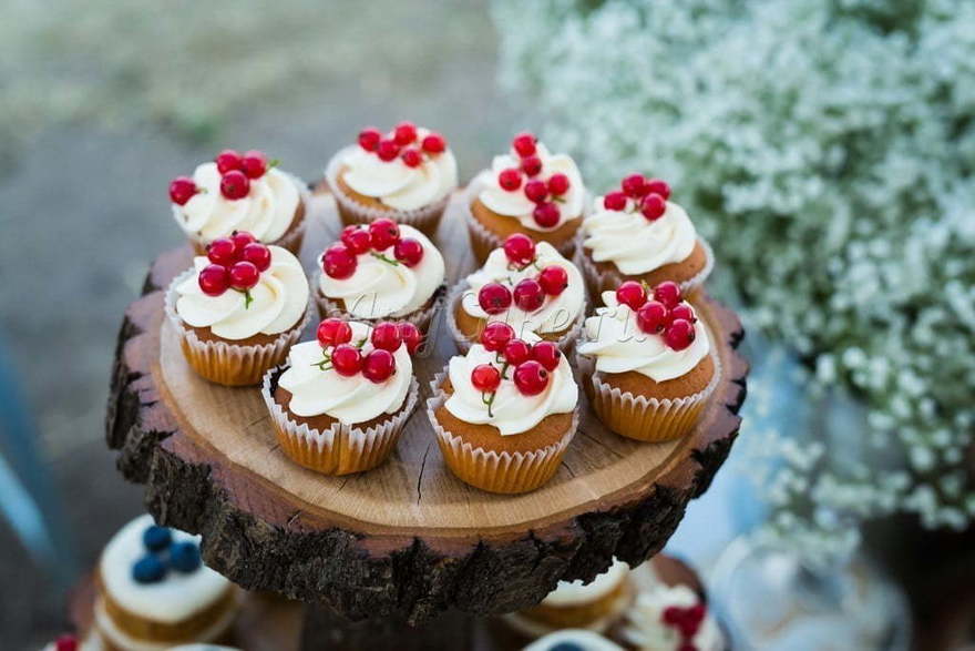 оттенки Белого Кенди бар в стиле рустик от Кондитерская AnyCake 11