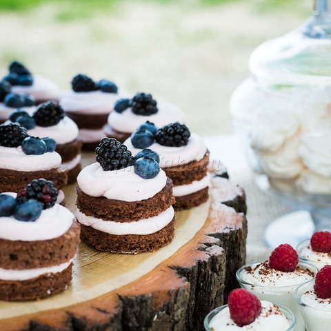 оттенки Белого Кенди бар в стиле рустик от Кондитерская AnyCake 19