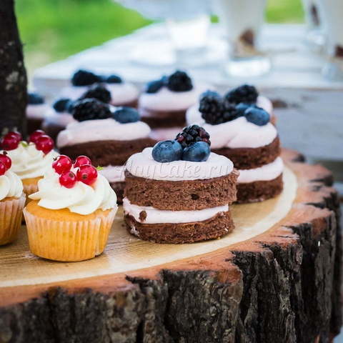 оттенки Белого Кенди бар в стиле рустик от Кондитерская AnyCake 20