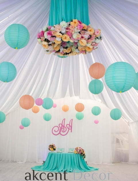 Тематический, Тиффани в Выездная регистрация, Шатер от Студия декора Akcent Decor 3