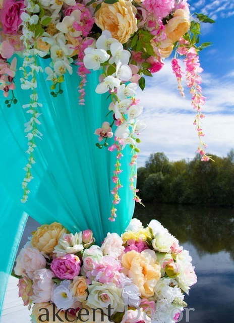 Тематический, Тиффани в Выездная регистрация, Шатер от Студия декора Akcent Decor 6