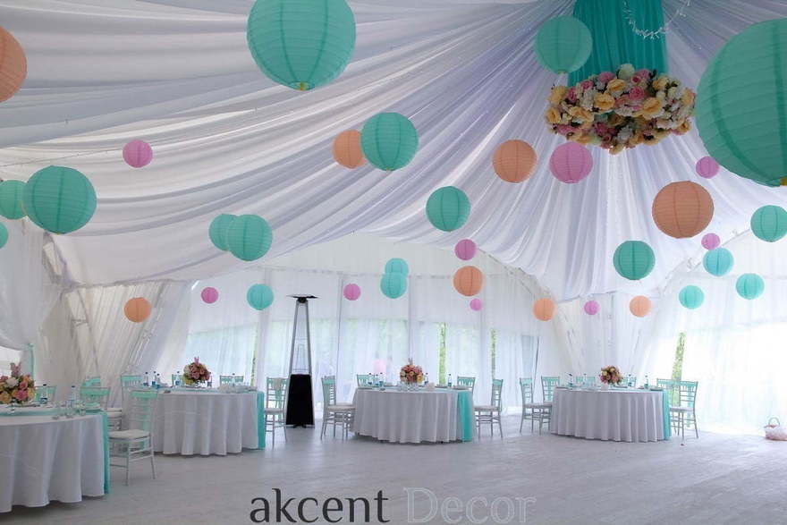 Тематический, Тиффани в Выездная регистрация, Шатер от Студия декора Akcent Decor 16