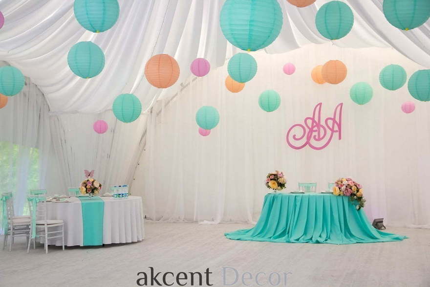 Тематический, Тиффани в Выездная регистрация, Шатер от Студия декора Akcent Decor 19