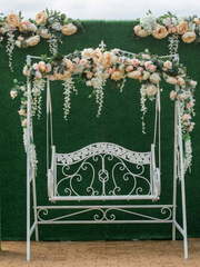 Шебби шик, Весенняя / Летняя, Классика в Ресторан / Банкетный зал, Выездная регистрация от Студия декора EasyWed 1