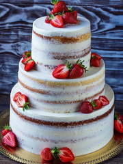 Голый торт Трехъярусные 1 от Кондитерская СЛАДКАЯ СТРАНА