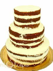 Голый торт Трехъярусные 1 от Кондитерская Tortoliano