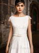 Свадебное платье Беверли. Силуэт А-силуэт. Цвет Белый / Молочный. Вид 3