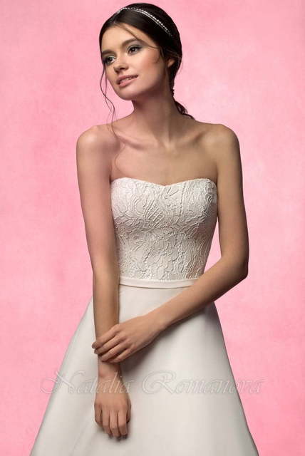 Свадебное платье Джулс. Силуэт А-силуэт. Цвет Белый / Молочный. Вид 4