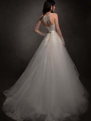 Свадебное платье Асфодель. Силуэт Пышное, А-силуэт. Цвет Белый / Молочный. Вид 2