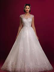 Свадебное платье Вирджиния 2. Силуэт Пышное, А-силуэт. Цвет Белый / Молочный. Вид 1