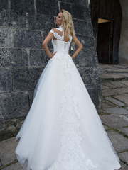 Свадебное платье Anetta. Силуэт Пышное, А-силуэт. Цвет Белый / Молочный. Вид 2