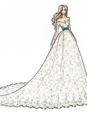 Свадебное платье Carmelita. Силуэт Пышное, А-силуэт. Цвет Белый / Молочный, Айвори / Капучино. Вид 1