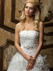 Свадебное платье Belinda. Силуэт Пышное, А-силуэт. Цвет Белый / Молочный. Вид 2