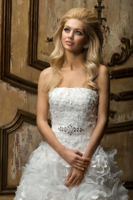 Свадебное платье Belinda. Силуэт Пышное, А-силуэт. Цвет Белый / Молочный. Вид 2