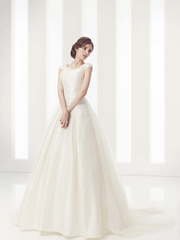 Свадебное платье Adelis. Силуэт А-силуэт. Цвет Белый / Молочный, Айвори / Капучино. Вид 1