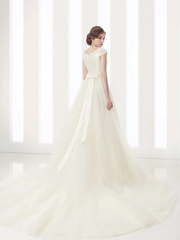 Свадебное платье Adelis. Силуэт А-силуэт. Цвет Белый / Молочный, Айвори / Капучино. Вид 2