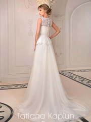 Свадебное платье Eva. Силуэт А-силуэт, Прямое. Цвет Белый / Молочный. Вид 2