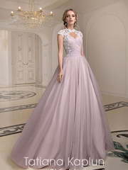 Свадебное платье Shanty. Силуэт Пышное, А-силуэт. Цвет оттенки Розового, Лавандовый / Фиолетовый. Вид 1