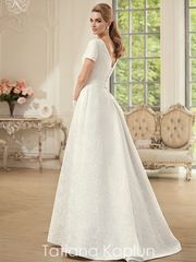 Свадебное платье Shantal. Силуэт А-силуэт, Прямое. Цвет Белый / Молочный. Вид 2