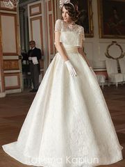 Свадебное платье Vesta. Силуэт Пышное, А-силуэт. Цвет Белый / Молочный, Айвори / Капучино. Вид 1