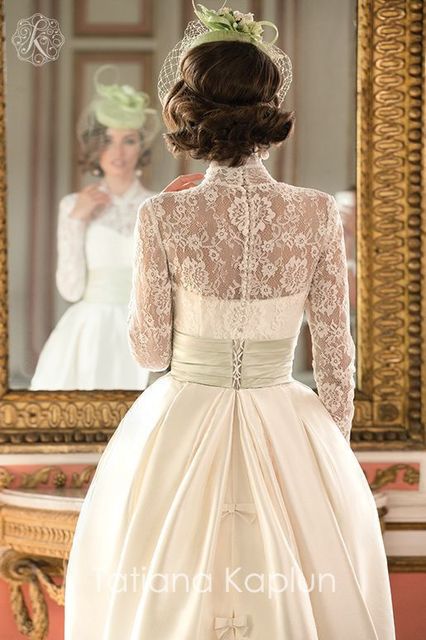 Свадебное платье Sussana. Силуэт А-силуэт, Прямое. Цвет Айвори / Капучино. Вид 2