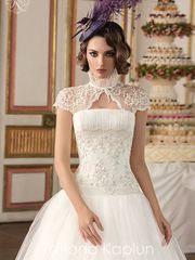 Свадебное платье Aletea. Силуэт Пышное, А-силуэт. Цвет Белый / Молочный, Айвори / Капучино. Вид 1