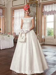 Свадебное платье Kamilia. Силуэт А-силуэт. Цвет Белый / Молочный. Вид 1