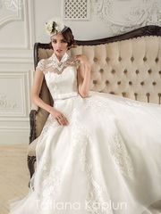 Свадебное платье Erselia. Силуэт Пышное, А-силуэт. Цвет Белый / Молочный. Вид 1