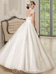 Свадебное платье Erselia. Силуэт Пышное, А-силуэт. Цвет Белый / Молочный. Вид 2