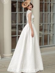 Свадебное платье Adetta. Силуэт А-силуэт, Прямое. Цвет Белый / Молочный. Вид 2