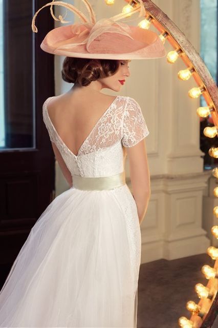 Свадебное платье Марсия. Силуэт А-силуэт, Прямое. Цвет Белый / Молочный. Вид 2