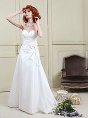 Свадебное платье Марисабель. Силуэт А-силуэт. Цвет Белый / Молочный. Вид 1