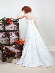 Свадебное платье Саманта. Силуэт А-силуэт. Цвет Белый / Молочный. Вид 2