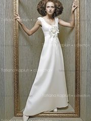 Свадебное платье Амалия. Силуэт А-силуэт, Прямое. Цвет Белый / Молочный. Вид 1