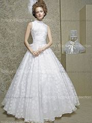 Свадебное платье Анжель. Силуэт Пышное, А-силуэт. Цвет Белый / Молочный. Вид 1