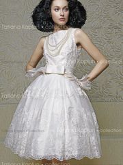 Свадебное платье Владлена. Силуэт А-силуэт. Цвет Белый / Молочный. Вид 1