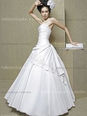 Свадебное платье Дорис. Силуэт А-силуэт. Цвет Белый / Молочный. Вид 1