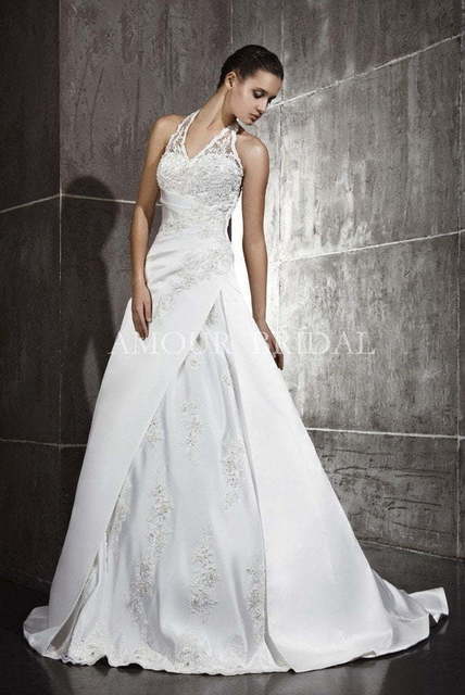 Свадебное платье 1179. Силуэт А-силуэт. Цвет Белый / Молочный. Вид 1