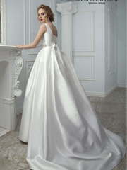 Свадебное платье Роберта. Силуэт А-силуэт. Цвет Белый / Молочный. Вид 2