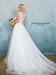 Свадебное платье Бланш. Силуэт А-силуэт. Цвет Белый / Молочный. Вид 2