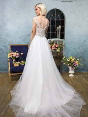 Свадебное платье Эмили. Силуэт А-силуэт. Цвет Белый / Молочный. Вид 2