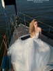 Свадебное платье Адриана. Силуэт А-силуэт. Цвет Белый / Молочный. Вид 3