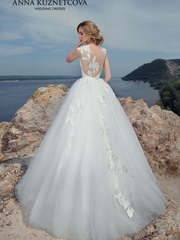 Свадебное платье Инес. Силуэт Пышное, А-силуэт. Цвет Белый / Молочный. Вид 2