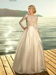 Свадебное платье Каролина 2. Силуэт А-силуэт. Цвет Белый / Молочный. Вид 1