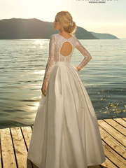 Свадебное платье Каролина 2. Силуэт А-силуэт. Цвет Белый / Молочный. Вид 2